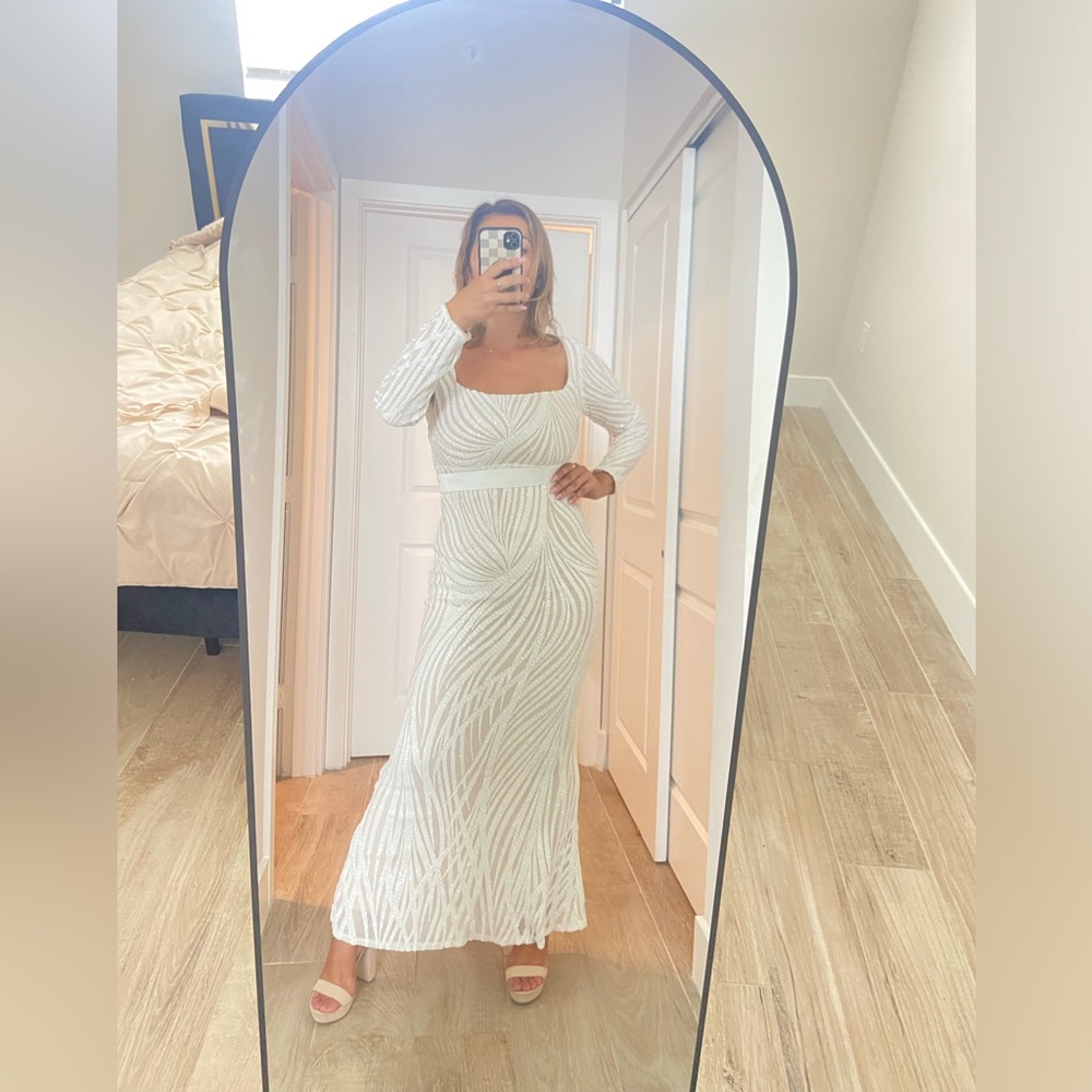 White everything or brunch gown